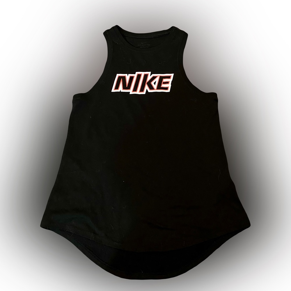 NWOT NIKE BLACK AND RED LOGO ATHLETIC TANK-TOP // SIZE XS🖤